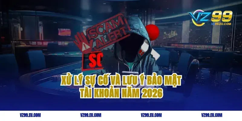 Xử lý sự cố và lưu ý bảo mật tài khoản năm 2026